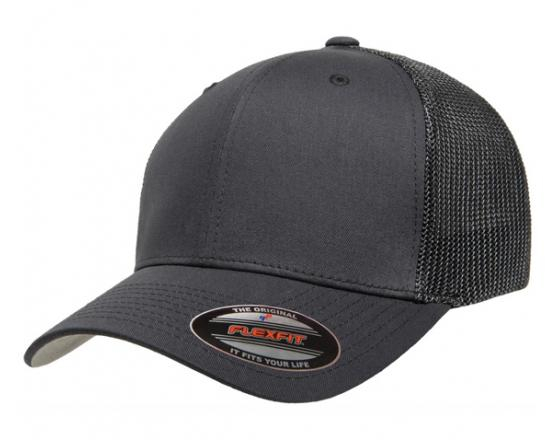 Flexfit Yupoong Trucker Cotton Mesh Hats Fitted Twill